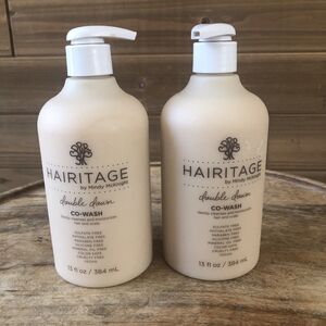 (2) HAIRITAGE MINDY McKNIGHT DOUBLE DOWN Co-Wash Sulfate-Free 13 Oz